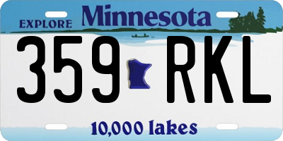 MN license plate 359RKL