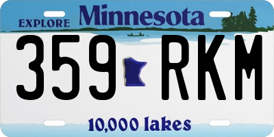 MN license plate 359RKM