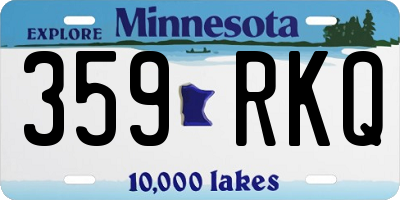 MN license plate 359RKQ