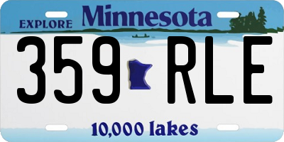 MN license plate 359RLE