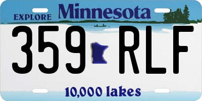 MN license plate 359RLF