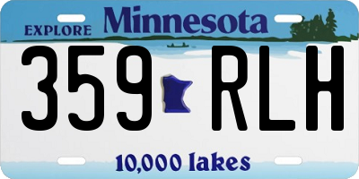 MN license plate 359RLH