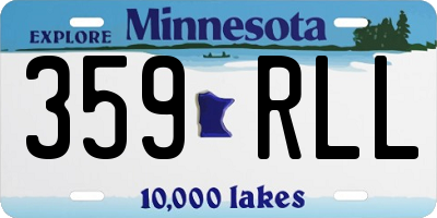 MN license plate 359RLL