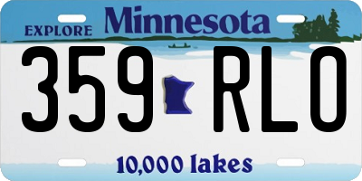 MN license plate 359RLO