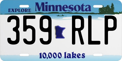 MN license plate 359RLP
