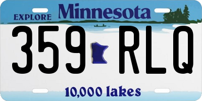 MN license plate 359RLQ