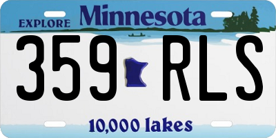 MN license plate 359RLS