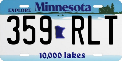 MN license plate 359RLT