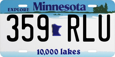 MN license plate 359RLU