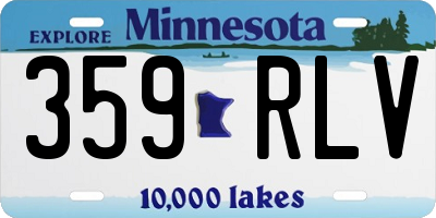 MN license plate 359RLV
