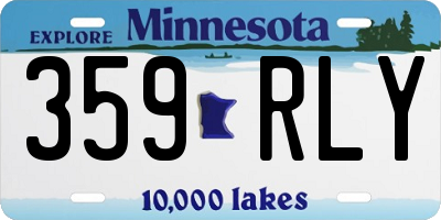 MN license plate 359RLY