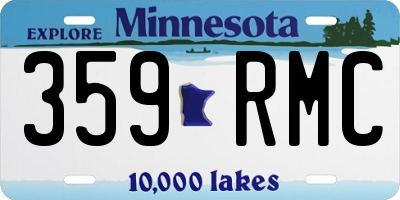 MN license plate 359RMC