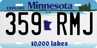 MN license plate 359RMJ