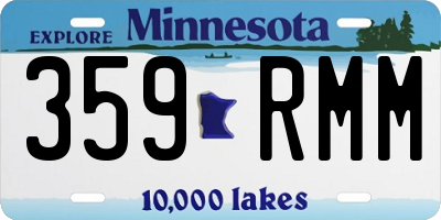 MN license plate 359RMM