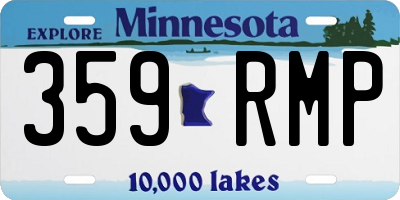 MN license plate 359RMP
