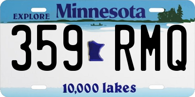 MN license plate 359RMQ