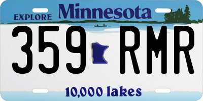 MN license plate 359RMR