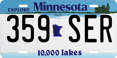 MN license plate 359SER