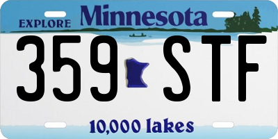MN license plate 359STF