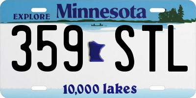 MN license plate 359STL
