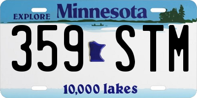 MN license plate 359STM