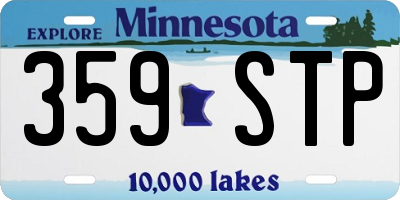 MN license plate 359STP