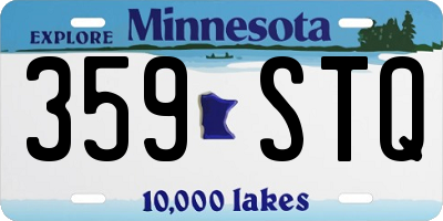 MN license plate 359STQ