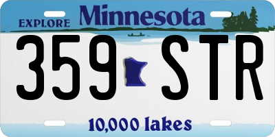 MN license plate 359STR