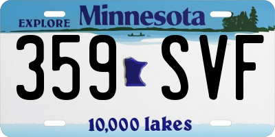 MN license plate 359SVF