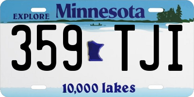 MN license plate 359TJI