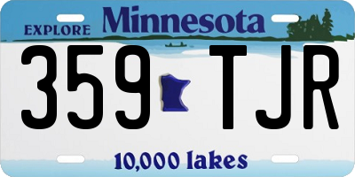 MN license plate 359TJR