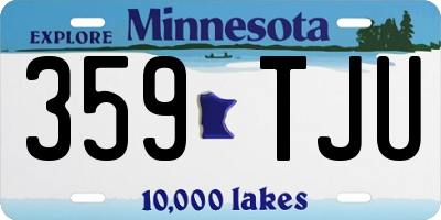 MN license plate 359TJU
