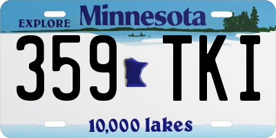 MN license plate 359TKI