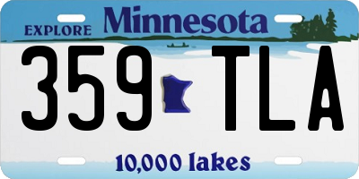 MN license plate 359TLA