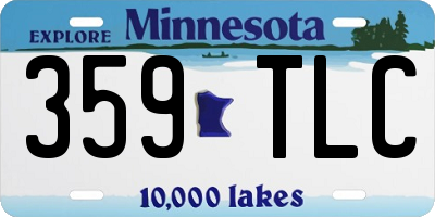 MN license plate 359TLC