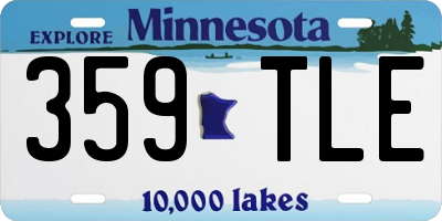 MN license plate 359TLE