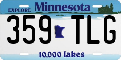MN license plate 359TLG
