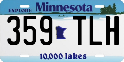 MN license plate 359TLH