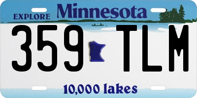 MN license plate 359TLM