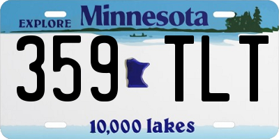 MN license plate 359TLT