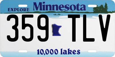 MN license plate 359TLV