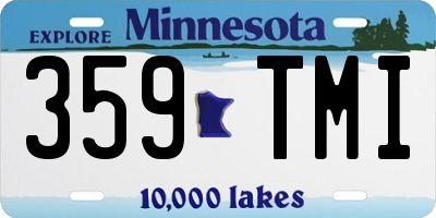 MN license plate 359TMI