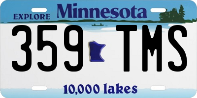 MN license plate 359TMS