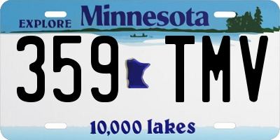 MN license plate 359TMV