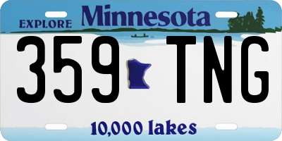 MN license plate 359TNG