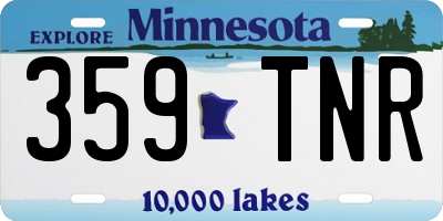 MN license plate 359TNR