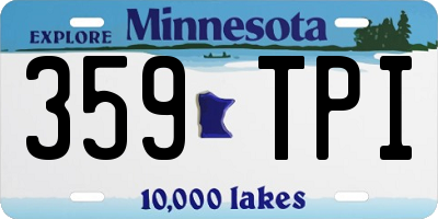 MN license plate 359TPI