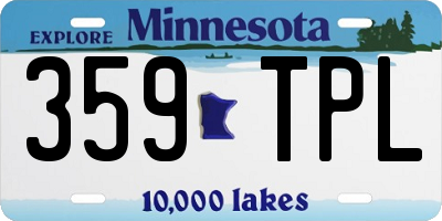 MN license plate 359TPL