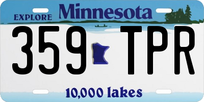 MN license plate 359TPR