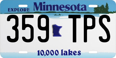 MN license plate 359TPS